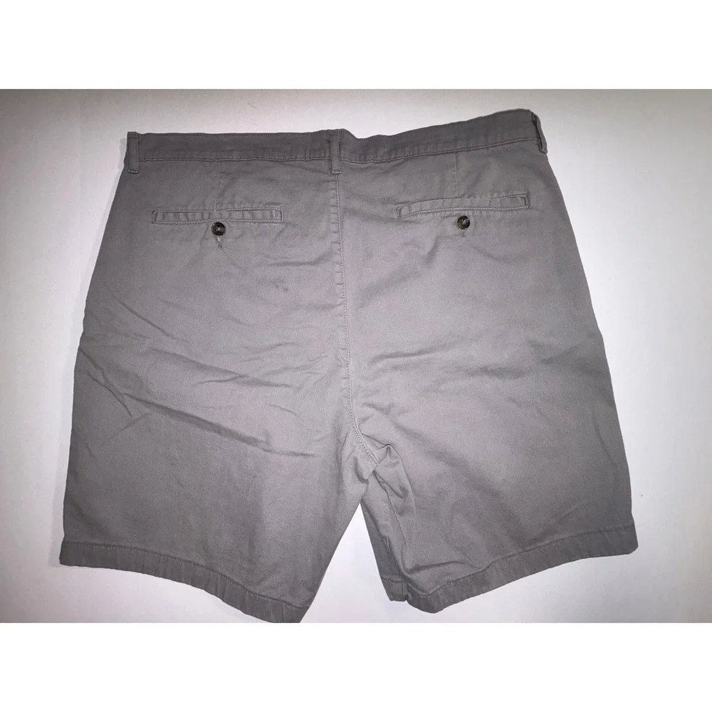 Saddlebred Mens Gray Chino Shorts Size 38W Casual Summer Beach Everyday - Picture 3 of 4